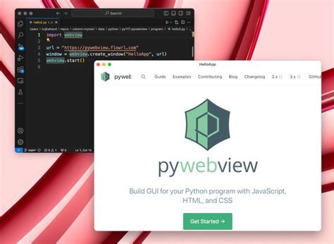 python pywebview.